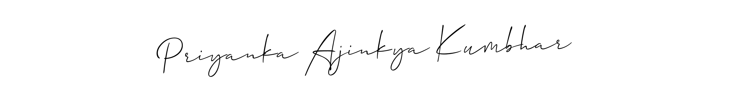 How to Draw Priyanka Ajinkya Kumbhar signature style? Allison_Script is a latest design signature styles for name Priyanka Ajinkya Kumbhar. Priyanka Ajinkya Kumbhar signature style 2 images and pictures png