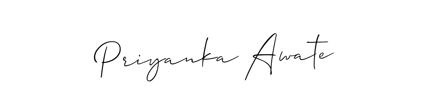 You can use this online signature creator to create a handwritten signature for the name Priyanka Awate. This is the best online autograph maker. Priyanka Awate signature style 2 images and pictures png