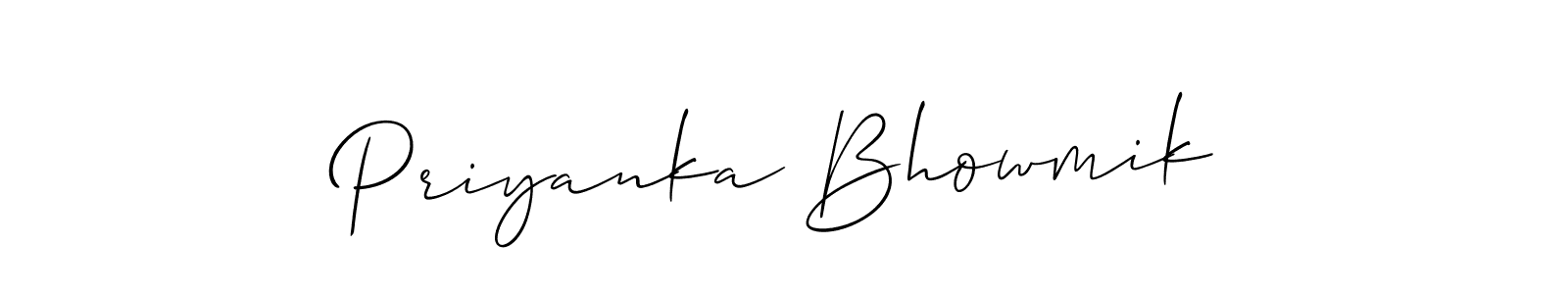 if you are searching for the best signature style for your name Priyanka Bhowmik. so please give up your signature search. here we have designed multiple signature styles  using Allison_Script. Priyanka Bhowmik signature style 2 images and pictures png