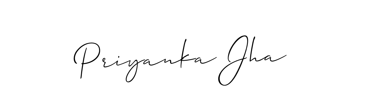 Priyanka Jha stylish signature style. Best Handwritten Sign (Allison_Script) for my name. Handwritten Signature Collection Ideas for my name Priyanka Jha. Priyanka Jha signature style 2 images and pictures png