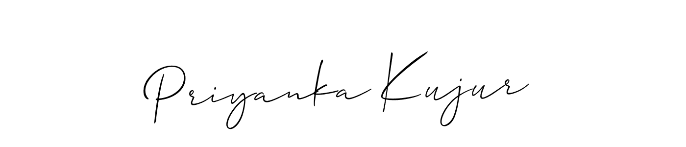 Also we have Priyanka Kujur name is the best signature style. Create professional handwritten signature collection using Allison_Script autograph style. Priyanka Kujur signature style 2 images and pictures png
