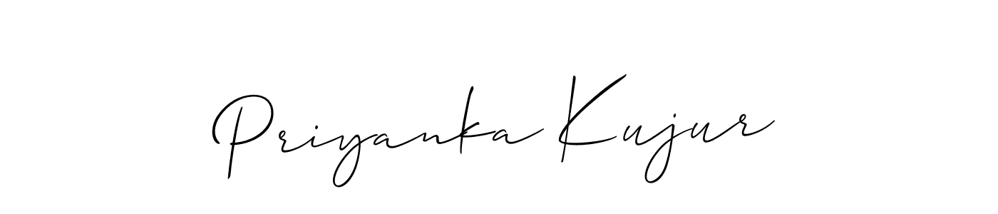 It looks lik you need a new signature style for name Priyanka Kujur. Design unique handwritten (Allison_Script) signature with our free signature maker in just a few clicks. Priyanka Kujur signature style 2 images and pictures png