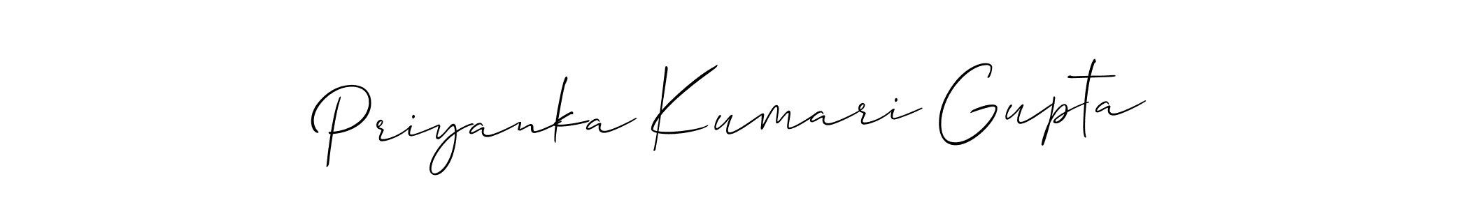 Priyanka Kumari Gupta stylish signature style. Best Handwritten Sign (Allison_Script) for my name. Handwritten Signature Collection Ideas for my name Priyanka Kumari Gupta. Priyanka Kumari Gupta signature style 2 images and pictures png