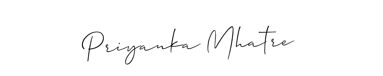 Make a beautiful signature design for name Priyanka Mhatre. Use this online signature maker to create a handwritten signature for free. Priyanka Mhatre signature style 2 images and pictures png