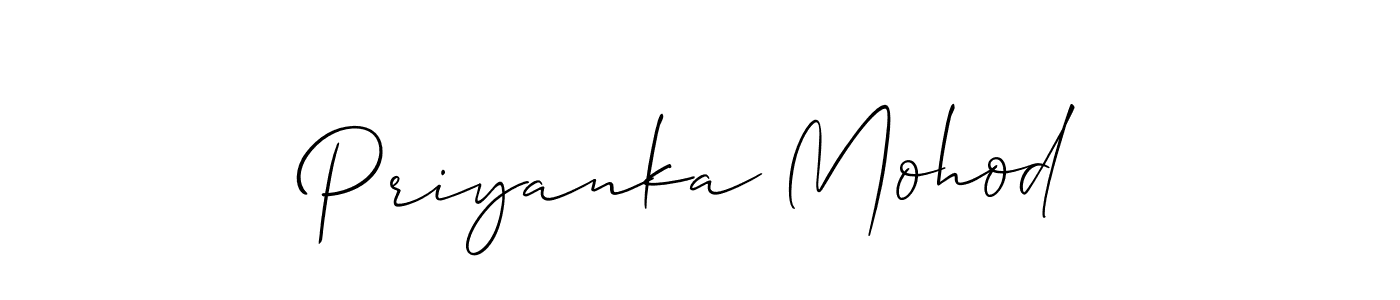 Make a beautiful signature design for name Priyanka Mohod. Use this online signature maker to create a handwritten signature for free. Priyanka Mohod signature style 2 images and pictures png