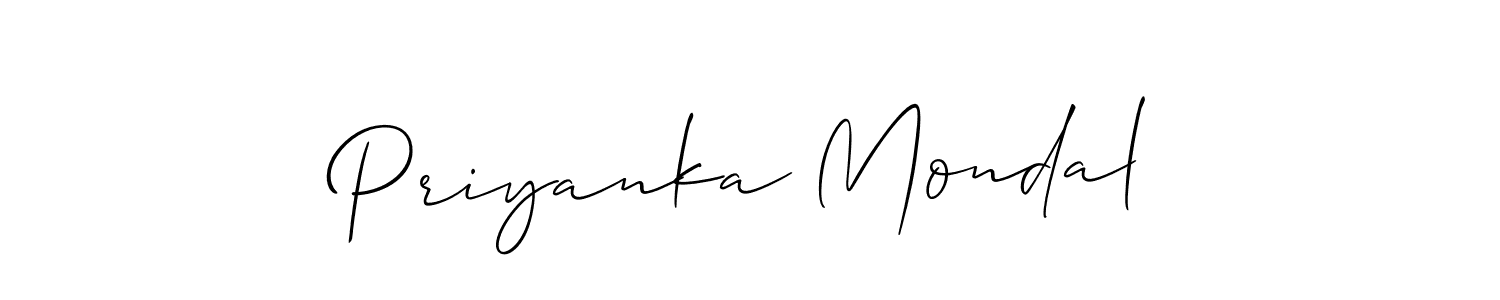 This is the best signature style for the Priyanka Mondal name. Also you like these signature font (Allison_Script). Mix name signature. Priyanka Mondal signature style 2 images and pictures png