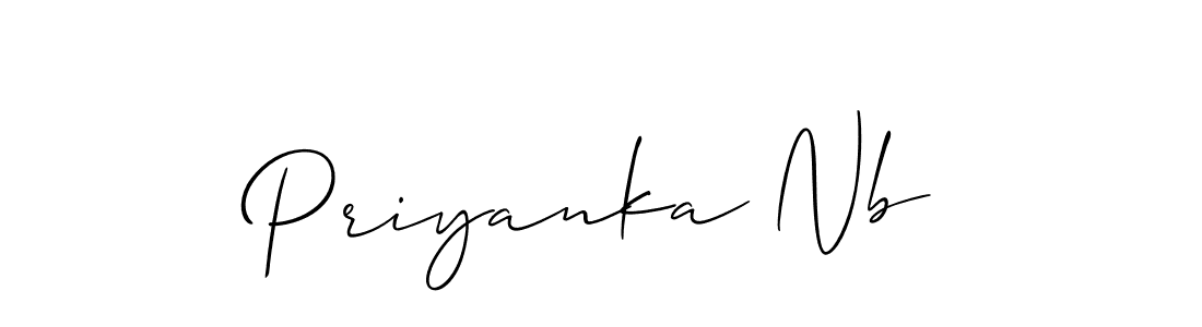 if you are searching for the best signature style for your name Priyanka Nb. so please give up your signature search. here we have designed multiple signature styles  using Allison_Script. Priyanka Nb signature style 2 images and pictures png