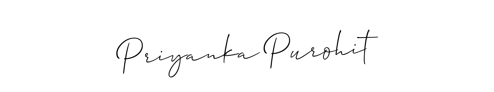 Also You can easily find your signature by using the search form. We will create Priyanka Purohit name handwritten signature images for you free of cost using Allison_Script sign style. Priyanka Purohit signature style 2 images and pictures png