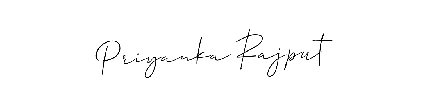 How to make Priyanka Rajput name signature. Use Allison_Script style for creating short signs online. This is the latest handwritten sign. Priyanka Rajput signature style 2 images and pictures png