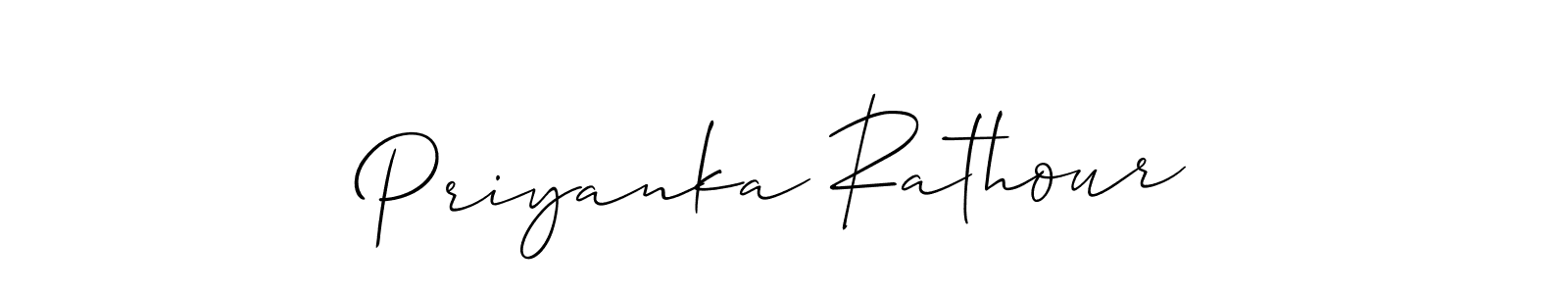 Create a beautiful signature design for name Priyanka Rathour. With this signature (Allison_Script) fonts, you can make a handwritten signature for free. Priyanka Rathour signature style 2 images and pictures png