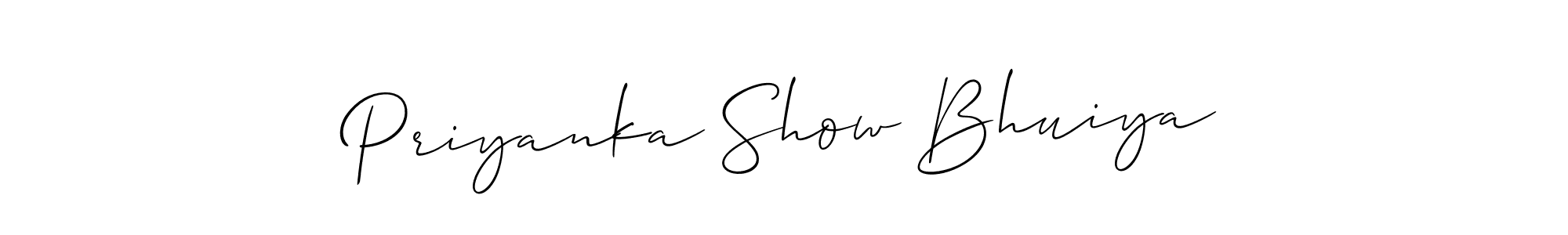 Here are the top 10 professional signature styles for the name Priyanka Show Bhuiya. These are the best autograph styles you can use for your name. Priyanka Show Bhuiya signature style 2 images and pictures png