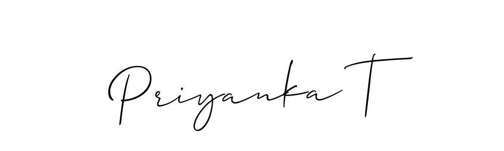 You should practise on your own different ways (Allison_Script) to write your name (Priyanka T) in signature. don't let someone else do it for you. Priyanka T signature style 2 images and pictures png