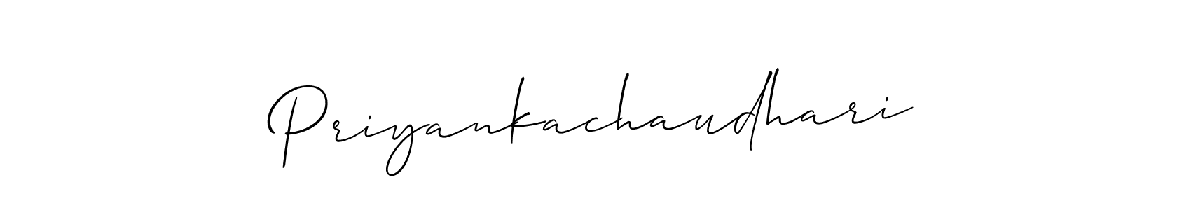 You should practise on your own different ways (Allison_Script) to write your name (Priyankachaudhari) in signature. don't let someone else do it for you. Priyankachaudhari signature style 2 images and pictures png