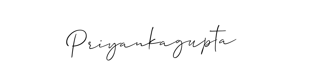 Create a beautiful signature design for name Priyankagupta. With this signature (Allison_Script) fonts, you can make a handwritten signature for free. Priyankagupta signature style 2 images and pictures png