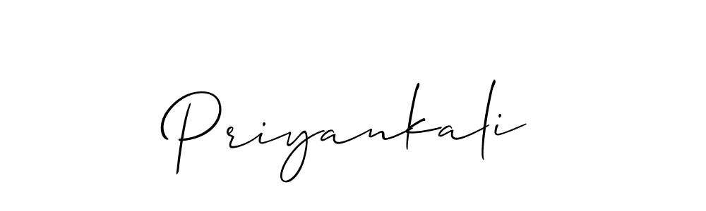 Also we have Priyankali name is the best signature style. Create professional handwritten signature collection using Allison_Script autograph style. Priyankali signature style 2 images and pictures png