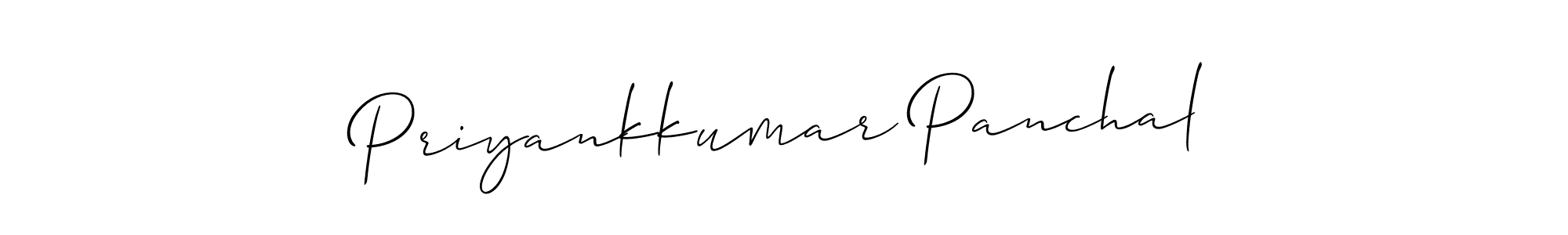 How to Draw Priyankkumar Panchal signature style? Allison_Script is a latest design signature styles for name Priyankkumar Panchal. Priyankkumar Panchal signature style 2 images and pictures png
