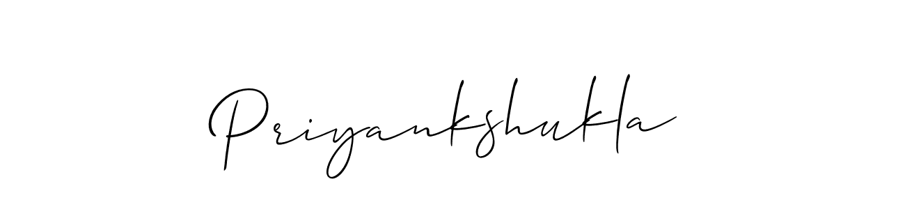 Also we have Priyankshukla name is the best signature style. Create professional handwritten signature collection using Allison_Script autograph style. Priyankshukla signature style 2 images and pictures png