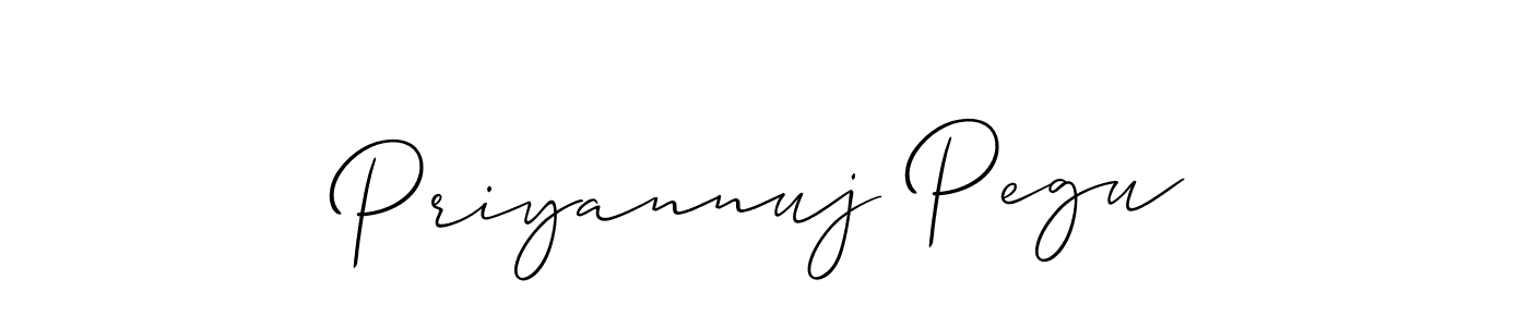Here are the top 10 professional signature styles for the name Priyannuj Pegu. These are the best autograph styles you can use for your name. Priyannuj Pegu signature style 2 images and pictures png