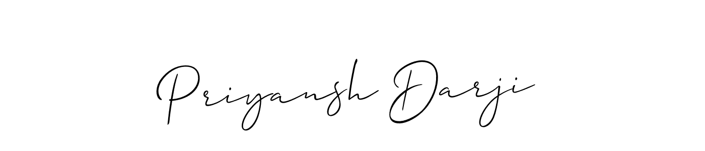 How to make Priyansh Darji signature? Allison_Script is a professional autograph style. Create handwritten signature for Priyansh Darji name. Priyansh Darji signature style 2 images and pictures png