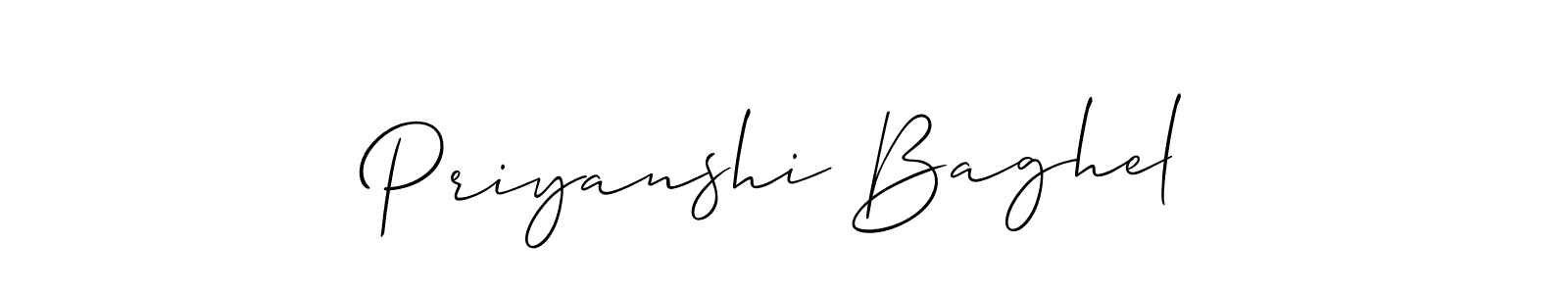 Best and Professional Signature Style for Priyanshi Baghel. Allison_Script Best Signature Style Collection. Priyanshi Baghel signature style 2 images and pictures png