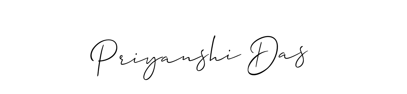 You should practise on your own different ways (Allison_Script) to write your name (Priyanshi Das) in signature. don't let someone else do it for you. Priyanshi Das signature style 2 images and pictures png