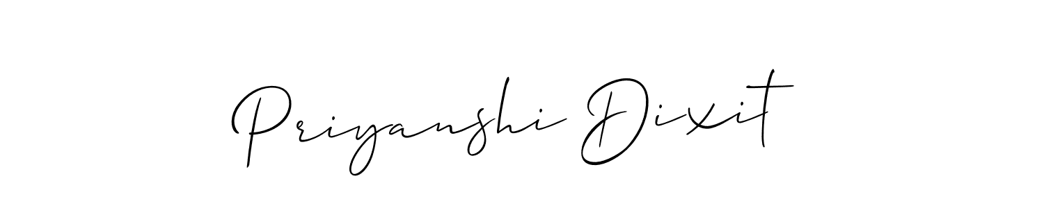 Similarly Allison_Script is the best handwritten signature design. Signature creator online .You can use it as an online autograph creator for name Priyanshi Dixit. Priyanshi Dixit signature style 2 images and pictures png