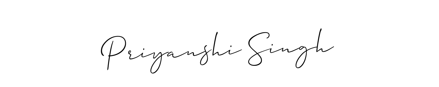 Similarly Allison_Script is the best handwritten signature design. Signature creator online .You can use it as an online autograph creator for name Priyanshi Singh. Priyanshi Singh signature style 2 images and pictures png