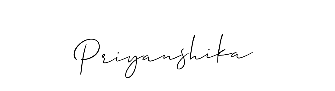 Priyanshika stylish signature style. Best Handwritten Sign (Allison_Script) for my name. Handwritten Signature Collection Ideas for my name Priyanshika. Priyanshika signature style 2 images and pictures png