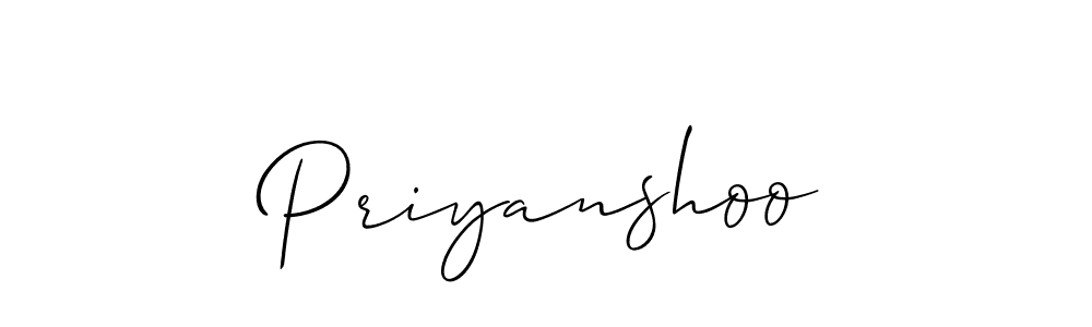 You should practise on your own different ways (Allison_Script) to write your name (Priyanshoo) in signature. don't let someone else do it for you. Priyanshoo signature style 2 images and pictures png