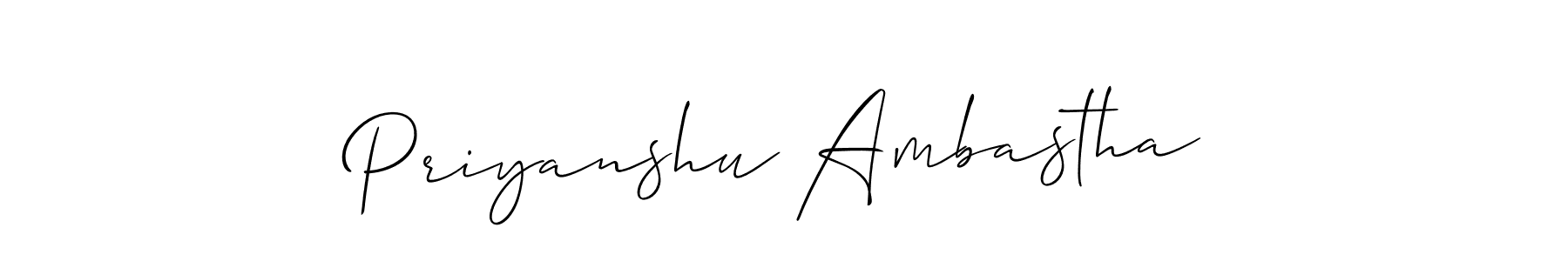 See photos of Priyanshu Ambastha official signature by Spectra . Check more albums & portfolios. Read reviews & check more about Allison_Script font. Priyanshu Ambastha signature style 2 images and pictures png