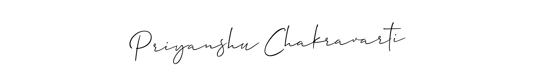 How to make Priyanshu Chakravarti signature? Allison_Script is a professional autograph style. Create handwritten signature for Priyanshu Chakravarti name. Priyanshu Chakravarti signature style 2 images and pictures png