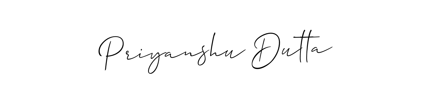 if you are searching for the best signature style for your name Priyanshu Dutta. so please give up your signature search. here we have designed multiple signature styles  using Allison_Script. Priyanshu Dutta signature style 2 images and pictures png