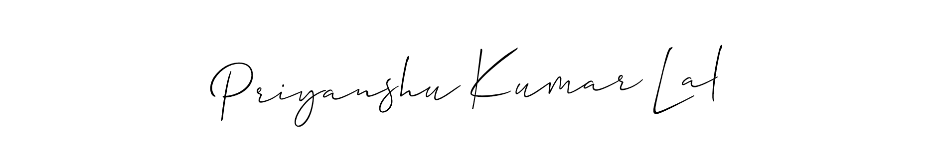 Best and Professional Signature Style for Priyanshu Kumar Lal. Allison_Script Best Signature Style Collection. Priyanshu Kumar Lal signature style 2 images and pictures png