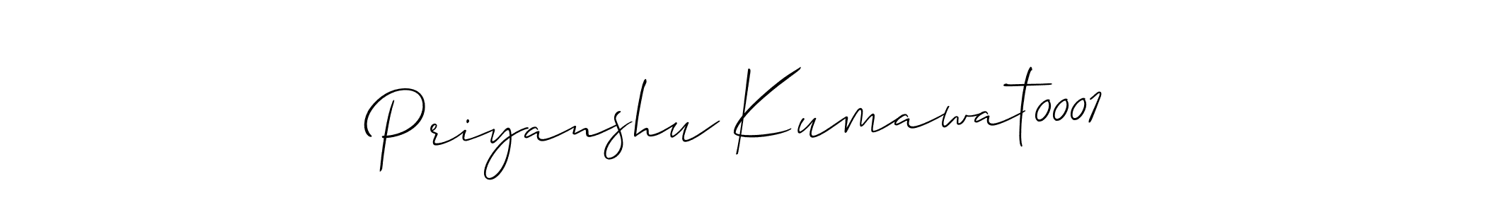 Also we have Priyanshu Kumawat0001 name is the best signature style. Create professional handwritten signature collection using Allison_Script autograph style. Priyanshu Kumawat0001 signature style 2 images and pictures png