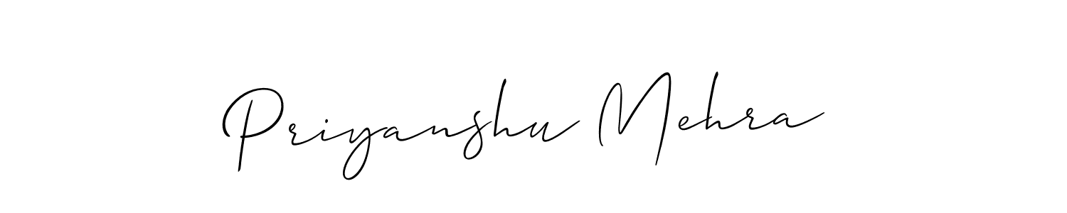 How to Draw Priyanshu Mehra signature style? Allison_Script is a latest design signature styles for name Priyanshu Mehra. Priyanshu Mehra signature style 2 images and pictures png