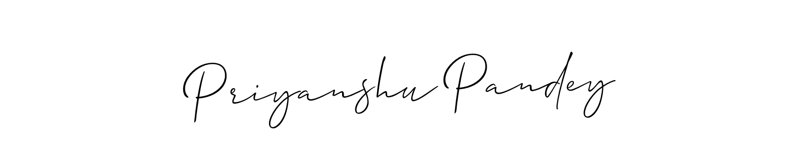 Similarly Allison_Script is the best handwritten signature design. Signature creator online .You can use it as an online autograph creator for name Priyanshu Pandey. Priyanshu Pandey signature style 2 images and pictures png