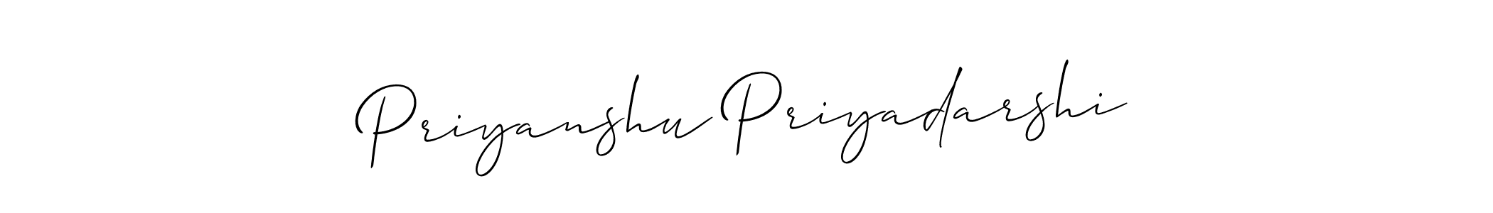 It looks lik you need a new signature style for name Priyanshu Priyadarshi. Design unique handwritten (Allison_Script) signature with our free signature maker in just a few clicks. Priyanshu Priyadarshi signature style 2 images and pictures png