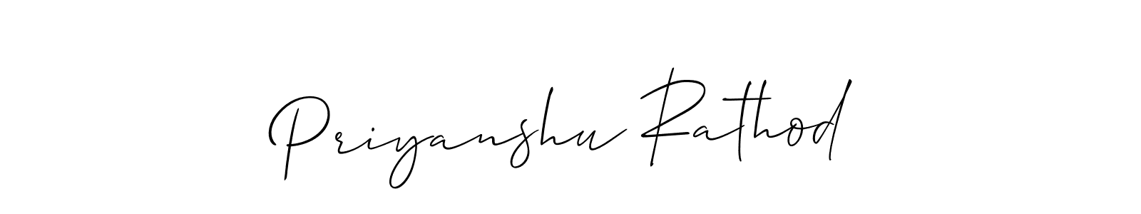 How to make Priyanshu Rathod signature? Allison_Script is a professional autograph style. Create handwritten signature for Priyanshu Rathod name. Priyanshu Rathod signature style 2 images and pictures png