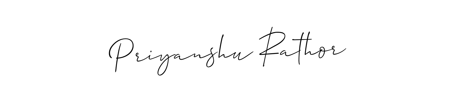 Priyanshu Rathor stylish signature style. Best Handwritten Sign (Allison_Script) for my name. Handwritten Signature Collection Ideas for my name Priyanshu Rathor. Priyanshu Rathor signature style 2 images and pictures png