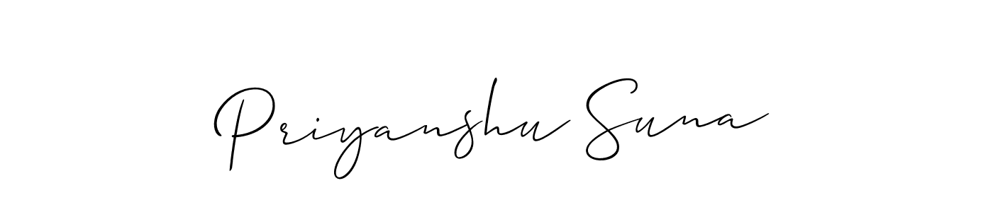 Make a beautiful signature design for name Priyanshu Suna. Use this online signature maker to create a handwritten signature for free. Priyanshu Suna signature style 2 images and pictures png