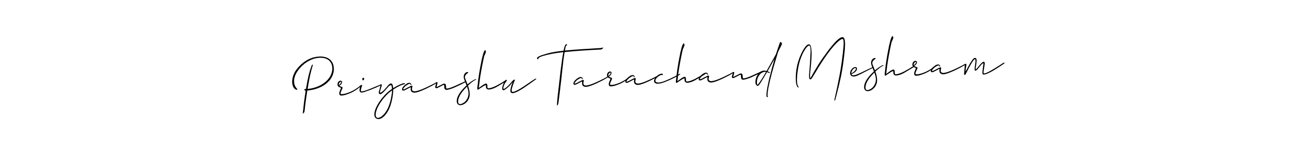 if you are searching for the best signature style for your name Priyanshu Tarachand Meshram. so please give up your signature search. here we have designed multiple signature styles  using Allison_Script. Priyanshu Tarachand Meshram signature style 2 images and pictures png