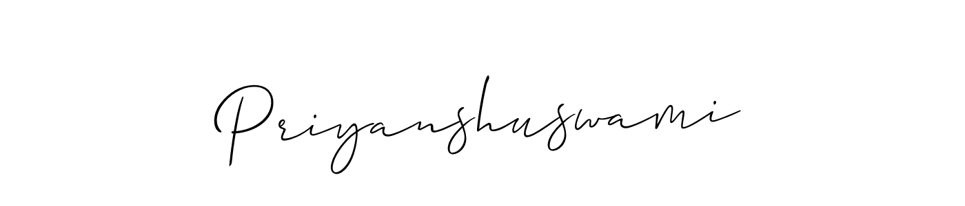 Use a signature maker to create a handwritten signature online. With this signature software, you can design (Allison_Script) your own signature for name Priyanshuswami. Priyanshuswami signature style 2 images and pictures png