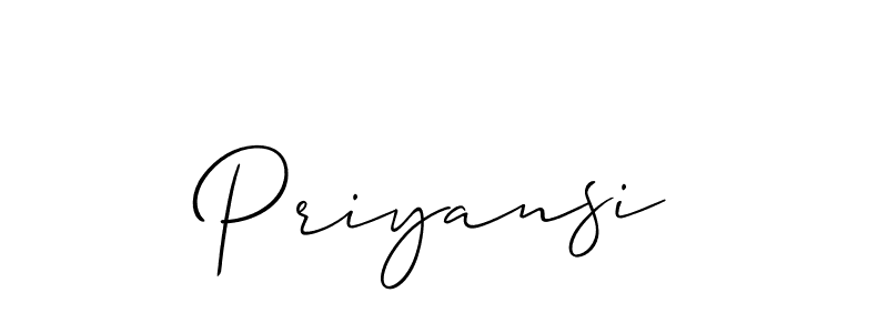 if you are searching for the best signature style for your name Priyansi. so please give up your signature search. here we have designed multiple signature styles  using Allison_Script. Priyansi signature style 2 images and pictures png