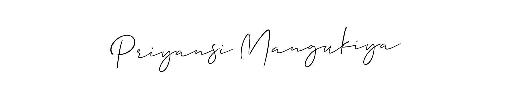 Best and Professional Signature Style for Priyansi Mangukiya. Allison_Script Best Signature Style Collection. Priyansi Mangukiya signature style 2 images and pictures png