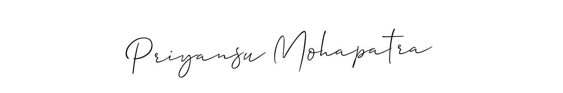 Also we have Priyansu Mohapatra name is the best signature style. Create professional handwritten signature collection using Allison_Script autograph style. Priyansu Mohapatra signature style 2 images and pictures png