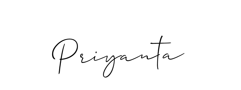 You should practise on your own different ways (Allison_Script) to write your name (Priyanta) in signature. don't let someone else do it for you. Priyanta signature style 2 images and pictures png