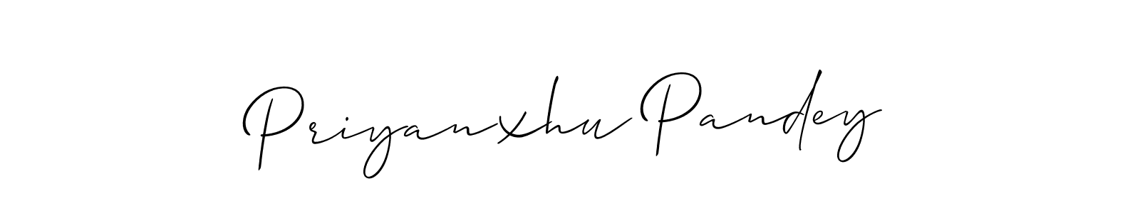 How to make Priyanxhu Pandey signature? Allison_Script is a professional autograph style. Create handwritten signature for Priyanxhu Pandey name. Priyanxhu Pandey signature style 2 images and pictures png