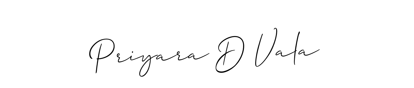You can use this online signature creator to create a handwritten signature for the name Priyara D Vala. This is the best online autograph maker. Priyara D Vala signature style 2 images and pictures png
