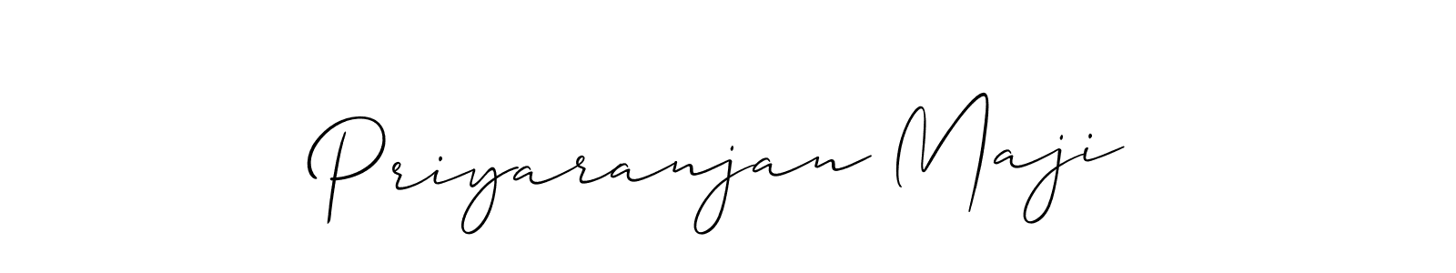 You should practise on your own different ways (Allison_Script) to write your name (Priyaranjan Maji) in signature. don't let someone else do it for you. Priyaranjan Maji signature style 2 images and pictures png