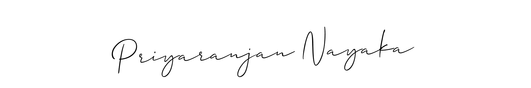 if you are searching for the best signature style for your name Priyaranjan Nayaka. so please give up your signature search. here we have designed multiple signature styles  using Allison_Script. Priyaranjan Nayaka signature style 2 images and pictures png